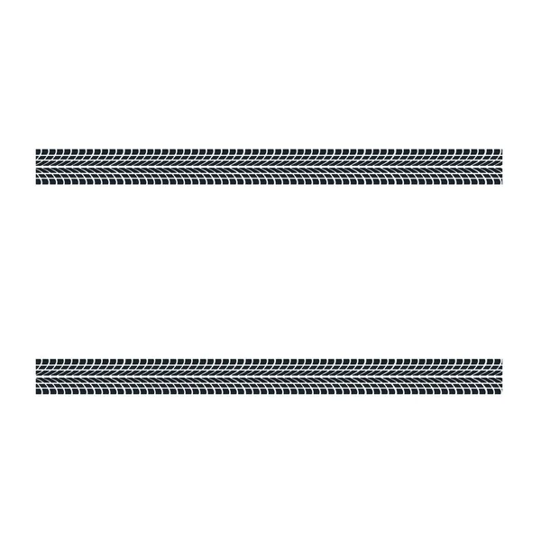 Reifenspur Laufflächenmarkierungen Auto Vektor Illustration — Stockvektor