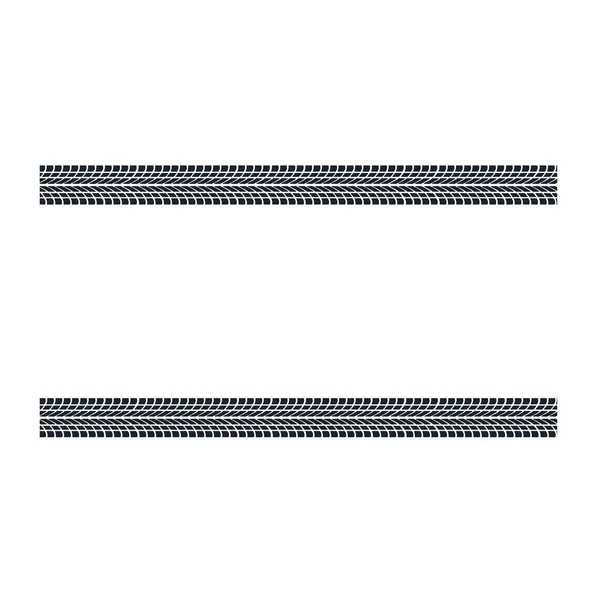 Tire Track Car Tread Marks Vector Illustration — 스톡 벡터