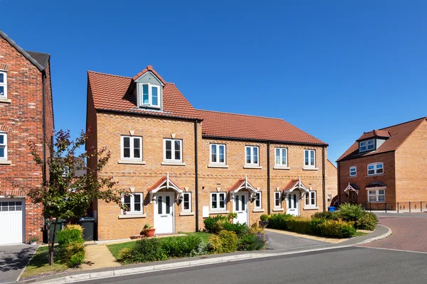 New terraced house view — Stock Photo, Image