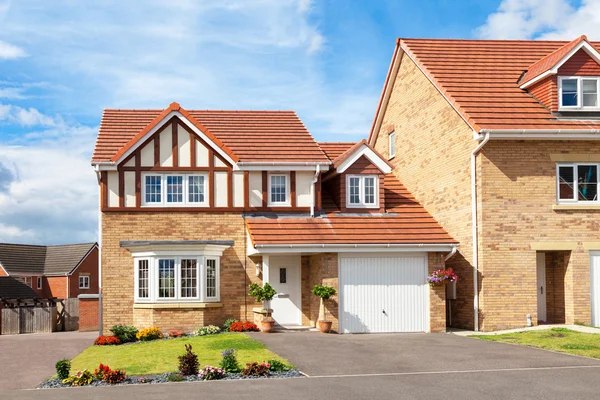 Modern english house view — Stock Photo, Image