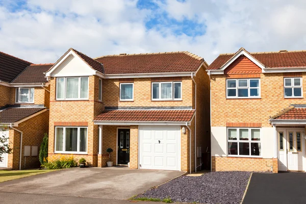 Row of english detached houses — Stock Photo, Image