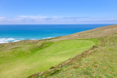 Deniz, Cornwall Golf sahasında