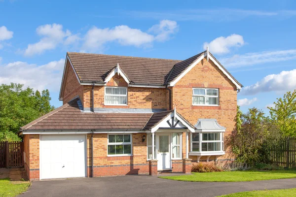 Elegant english house with garage — Stock Photo, Image