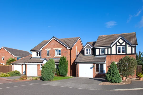 Rij van elegante Engelse huizen — Stockfoto