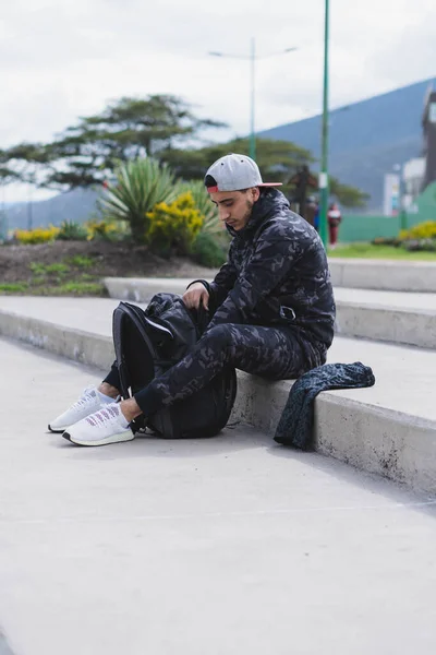 Preparando Para Fazer Treino Parque — Fotografia de Stock