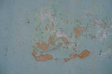 Kırılgan çimento dokusu. Aquamarine rengi. Tasarım için yatay arkaplan