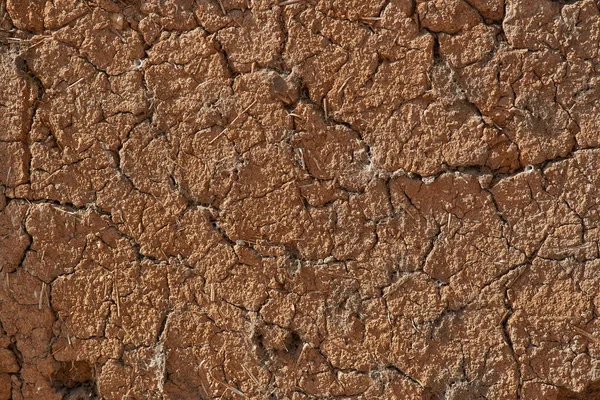 Texture Dry Earth Mud Adobe Brown Color Horizontal Background Designs — Stock Photo, Image