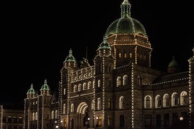 Victoria, BC, Kanada - 3 Nisan 2021 İngiliz Kolumbiyası Yasama Meclisi, Parlamento Binası