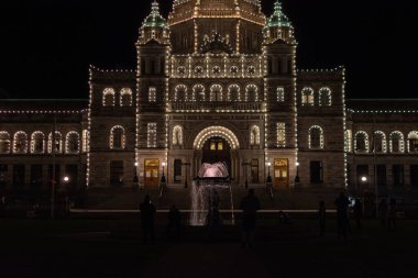 Victoria, BC, Kanada - 3 Nisan 2021 İngiliz Kolumbiyası Yasama Meclisi, Parlamento Binası