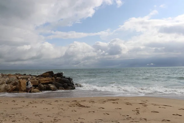 Costa Del Mar Negro Antes Tormenta — Foto de Stock