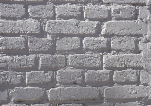 White Painted Brick Wall White Paint — Stock Photo, Image