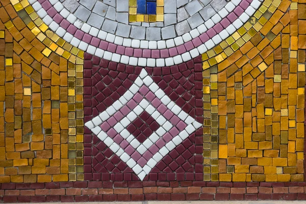 Soyut Seramik Mozaik Çok Renkli Panelin Ayrıntıları — Stok fotoğraf