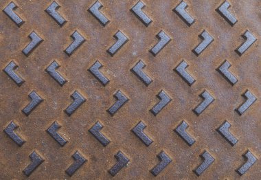 arkaplan: eski paslı kıvrımlı metal yüzey