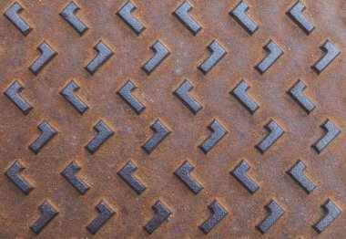 background: old rusty corrugated metal surface close up clipart
