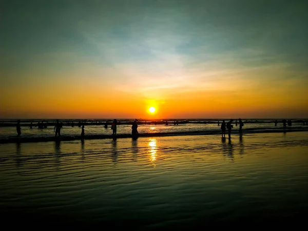 Sonnenuntergang Steuermann Basar Bangladesh — Stockfoto
