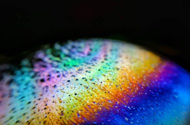 Sabun köpükleri parlak renklere sahip soyut renk arkaplanı