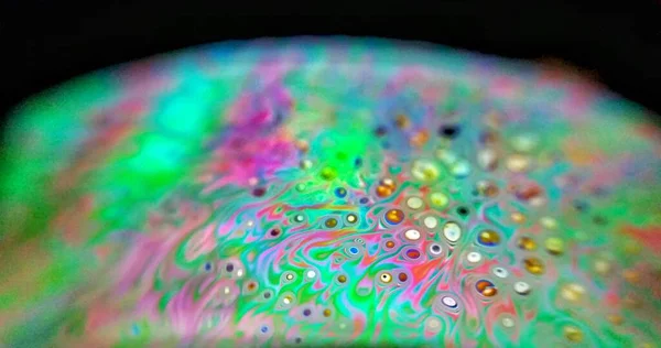 肥皂泡抽象色彩艳丽的背景 — 图库照片