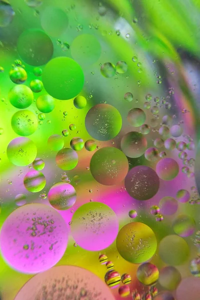 Burbujas Jabón Fondo Colorido Abstracto Con Color Vibrante — Foto de Stock