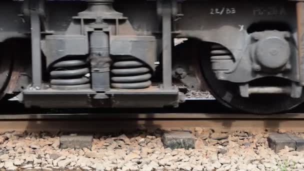 Suspensão do comboio tailandês — Vídeo de Stock