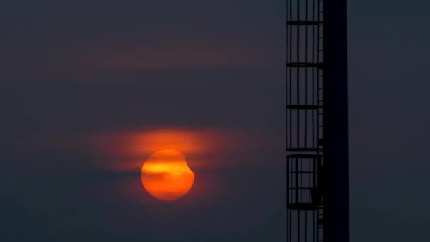 Eclipse solar 9-Mar-2016 Bangkok Tailandia — Vídeo de stock