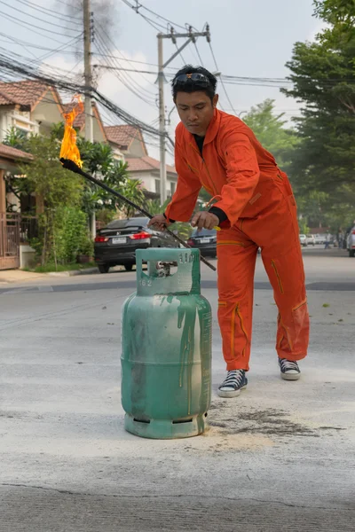 Preparación para el simulacro de incendio — Foto de Stock