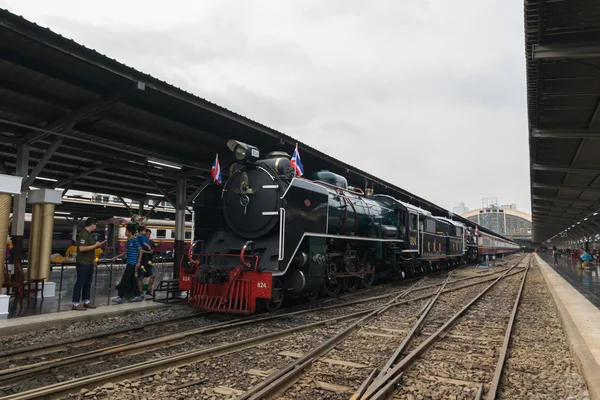 국가 철도 태국 119 년 기념일에서 증기 기차 — 스톡 사진