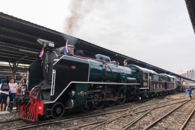 Buharlı tren Tayland devlet demiryolu 119 yıl yıldönümü