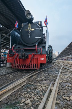 Buharlı tren Tayland devlet demiryolu 119 yıl yıldönümü
