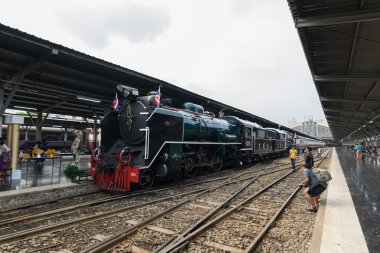 Buharlı tren Tayland devlet demiryolu 119 yıl yıldönümü