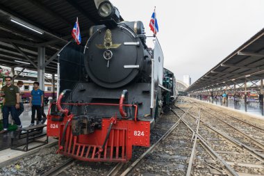 Buharlı tren Tayland devlet demiryolu 119 yıl yıldönümü