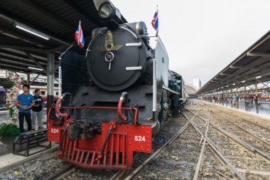 Buharlı tren Tayland devlet demiryolu 119 yıl yıldönümü