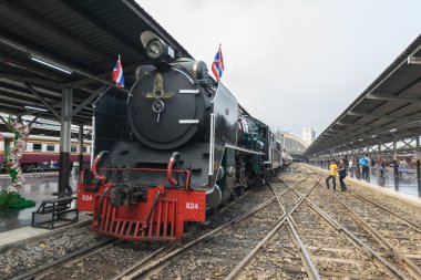 Buharlı tren Tayland devlet demiryolu 119 yıl yıldönümü