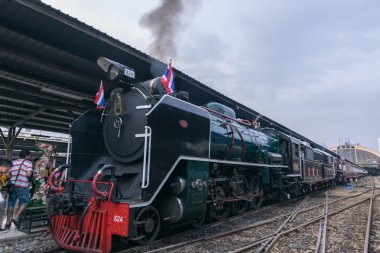 Buharlı tren Tayland devlet demiryolu 119 yıl yıldönümü