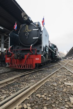 Buharlı tren Tayland devlet demiryolu 119 yıl yıldönümü