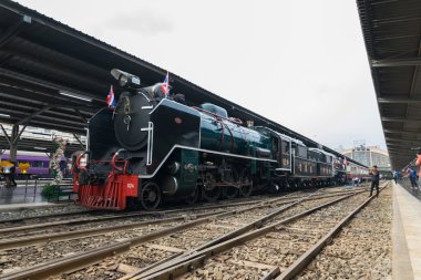 Buharlı tren Tayland devlet demiryolu 119 yıl yıldönümü