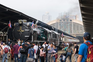 Buharlı tren Tayland devlet demiryolu 119 yıl yıldönümü