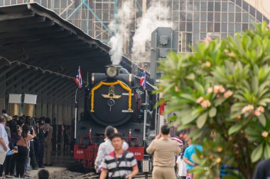 Buharlı tren Tayland devlet demiryolu 119 yıl yıldönümü
