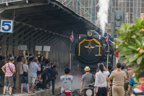 국가 철도 태국 119 년 기념일에서 증기 기차 — 스톡 사진