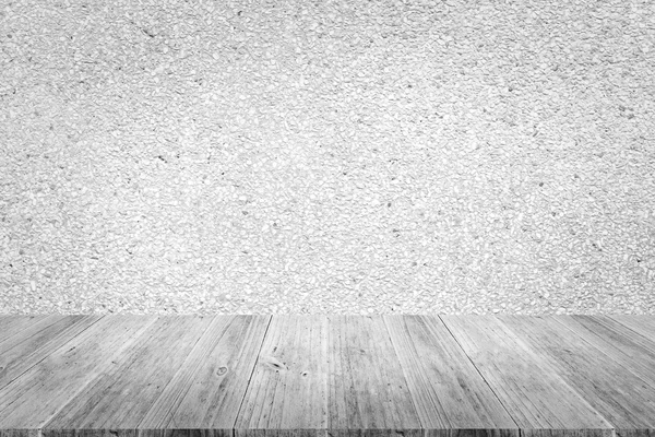 Τοίχο υφή επιφάνεια με ξύλινη βεράντα — Φωτογραφία Αρχείου