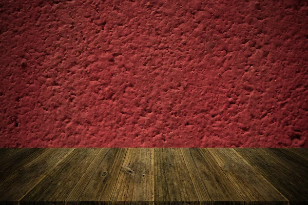 Wall texture surface vintage style with Wood terrace — Stock Photo, Image