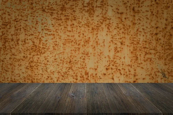 나무 테라스 금속 녹 벽 질감 표면 — 스톡 사진