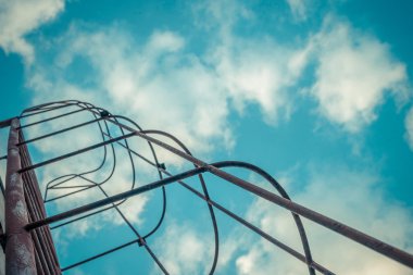 Merdiveni sabit siluet