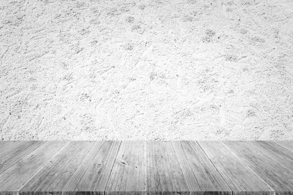 Superficie de textura de arena con terraza madera — Foto de Stock