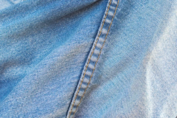 Blue jeans stitch — Stock Photo, Image