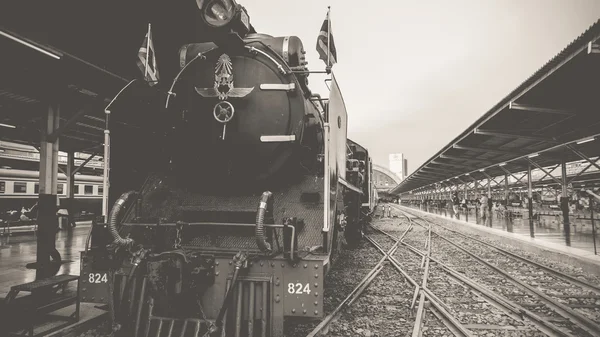 119 周年記念タイ国有鉄道での蒸気機関車 — ストック写真