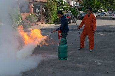 Yangın tatbikatı için hazırlık