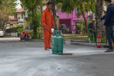 Yangın tatbikatı için hazırlık