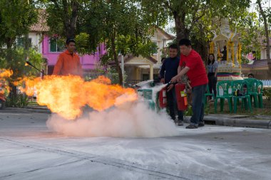 Yangın tatbikatı için hazırlık