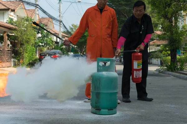 Yangın tatbikatı için hazırlık