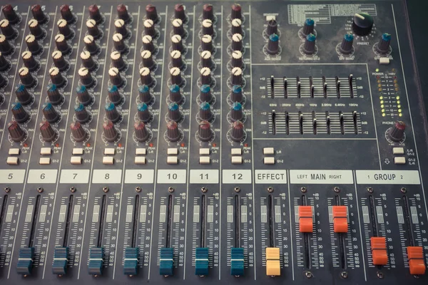 Controllo del mixer sonoro — Foto Stock